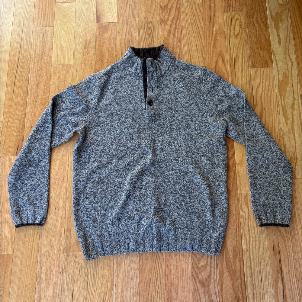 Jos. A. Bank Gray Zip-Up Men's Sweater
